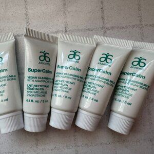 arbonne super calm vegan cleansing milk , 5 samples - 3 ml each